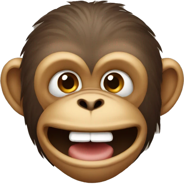 monkey with hands on the mouth emoji