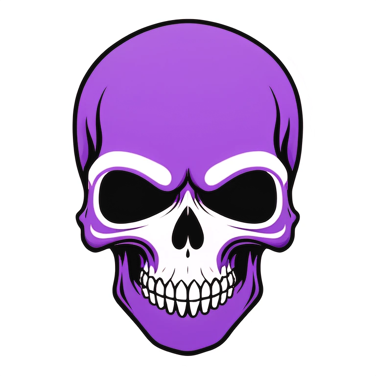 purple skull emoji