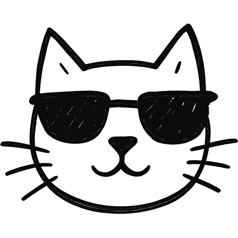 cat wearing sunglasses emoji