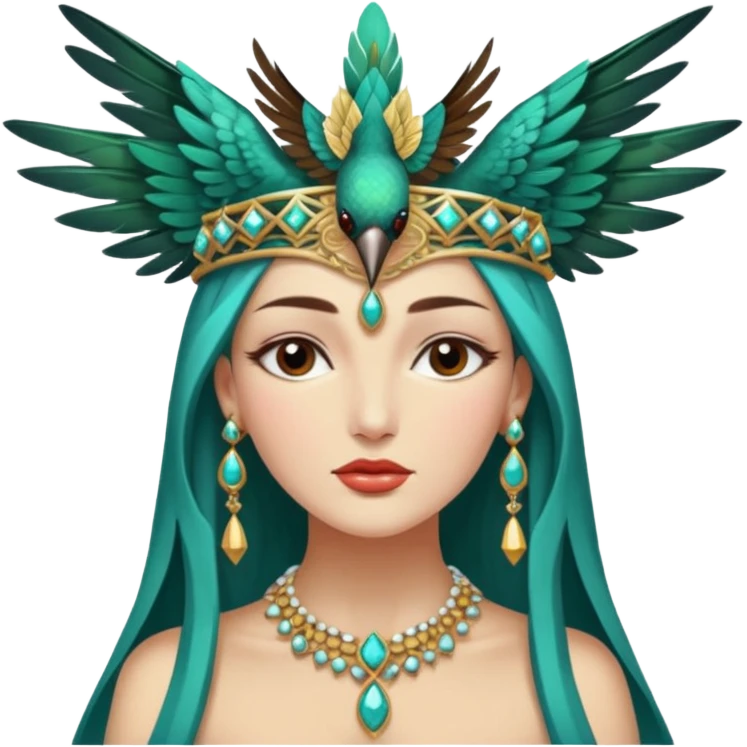 Sleepy hummingbird priestess emoji