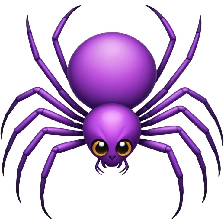 very simple cute 2D purple spider with minimal details emoji