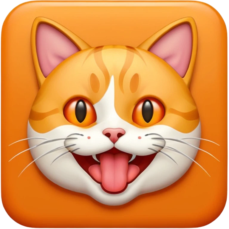 cat emoji with tounge sticking out emoji