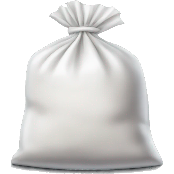 A bag of sugar emoji