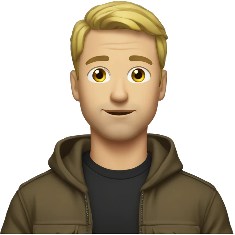 Caucasian rap emoji