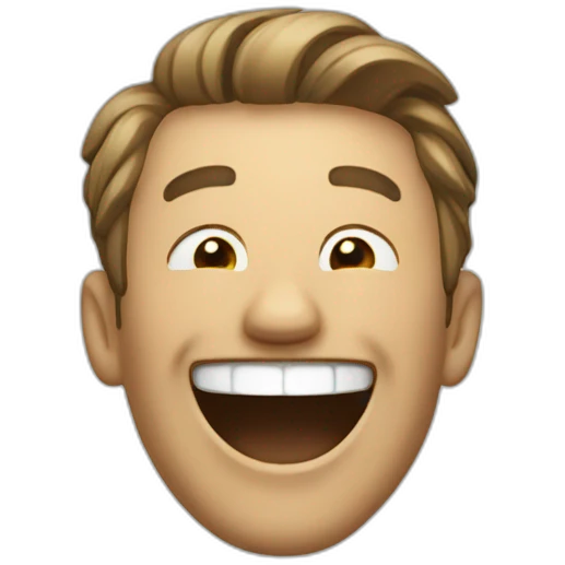 Man laughing emoji
