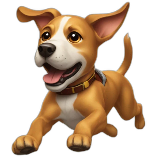 Iron man dog flying  emoji