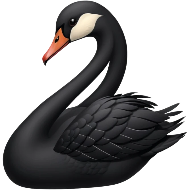 Black swan emoji