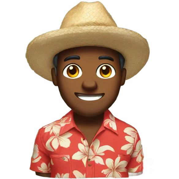 Buckeye in a Hawaiian shirt  emoji