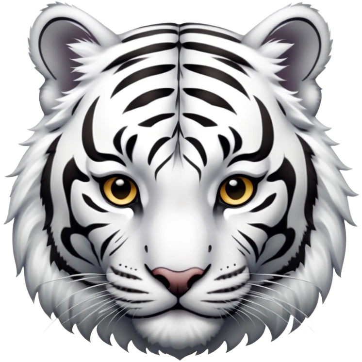 White tiger emoji emoji