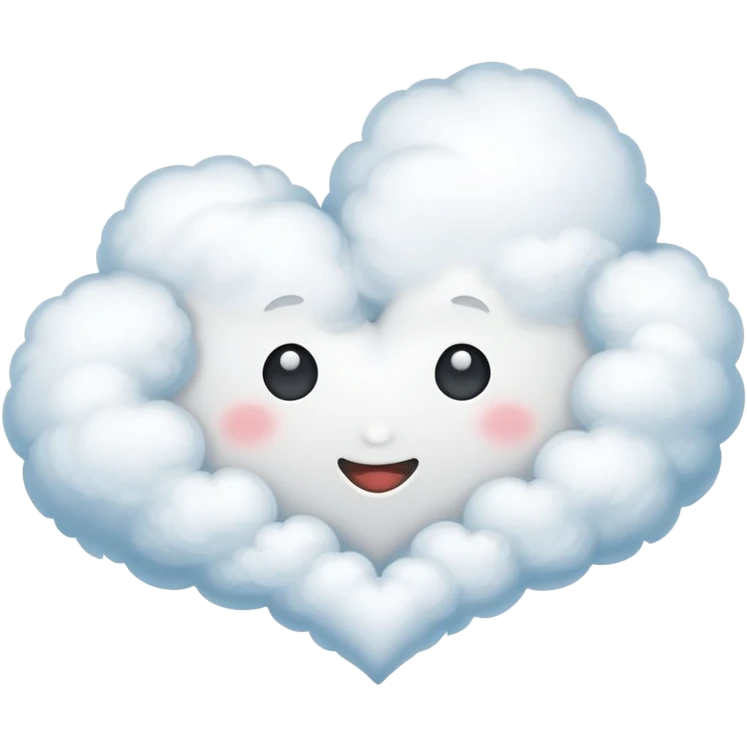 heart shaped cloud emoji