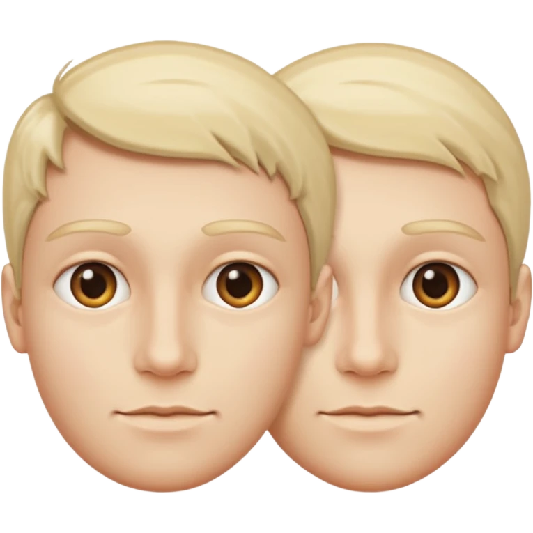 a human face with two sides, one side looking left, one side looking right emoji