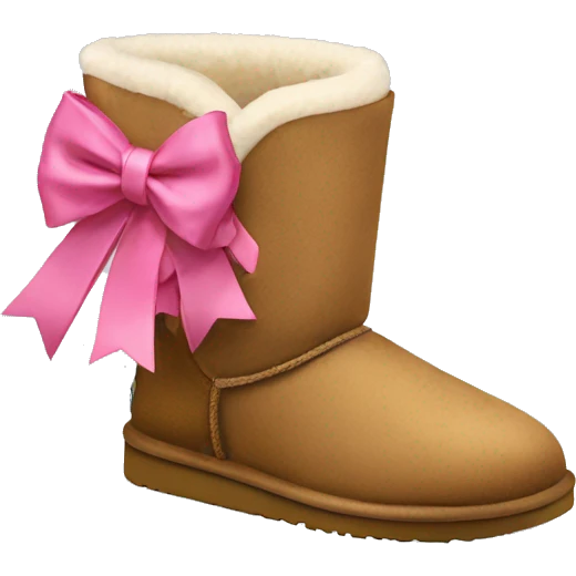 Ugg boots with pink bow emoji