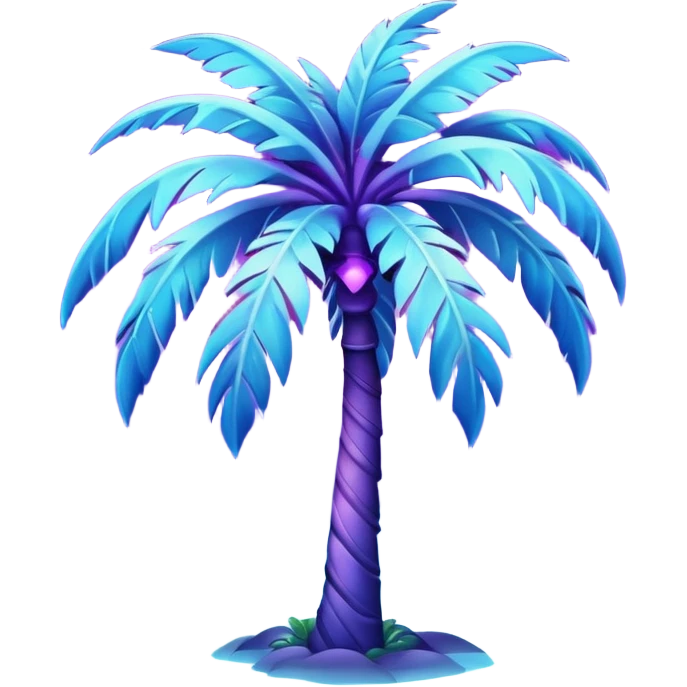 Cosmic/space palm tree emoji