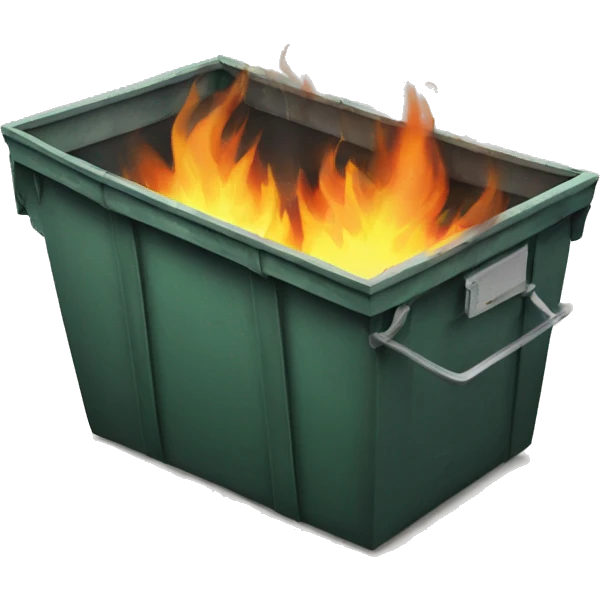 Dumpster fire  emoji