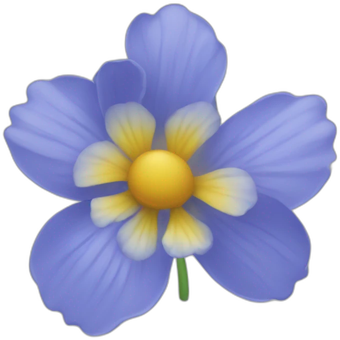blue floweer emoji