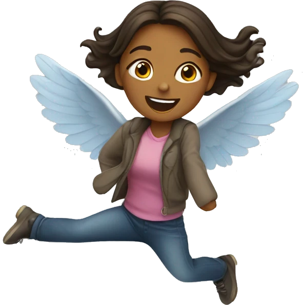 Girl flying emoji