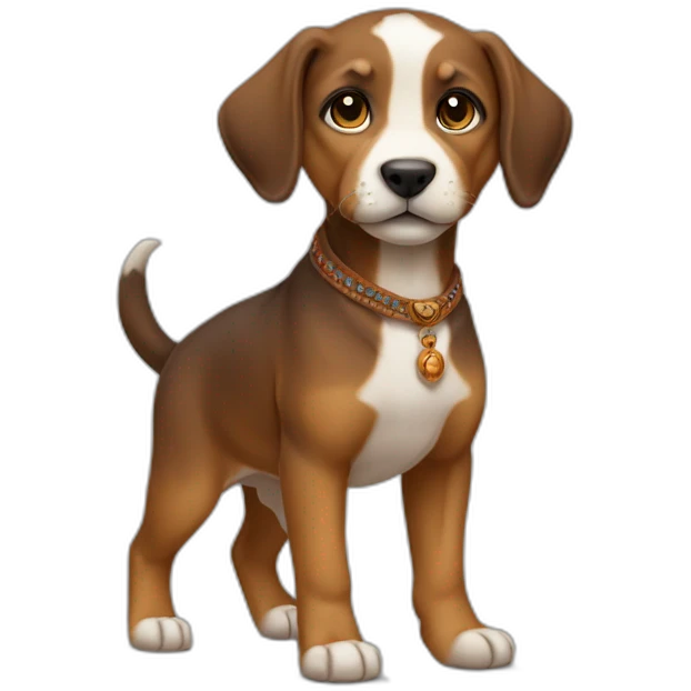 indian pariah puppy full body emoji