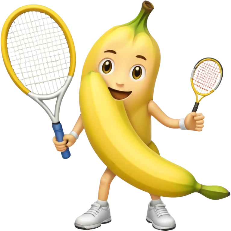 Banana playing tennis emoji