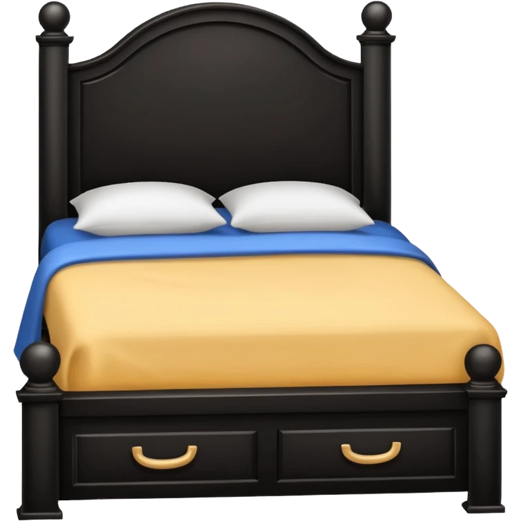 cama color negro emoji
