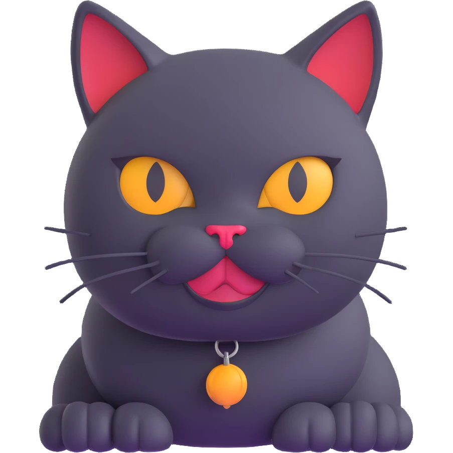 evil British cat emoji