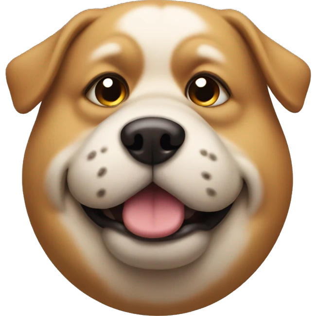 Fat dog emoji