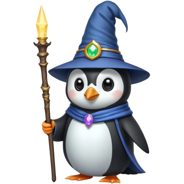 Penguin Wizard emoji