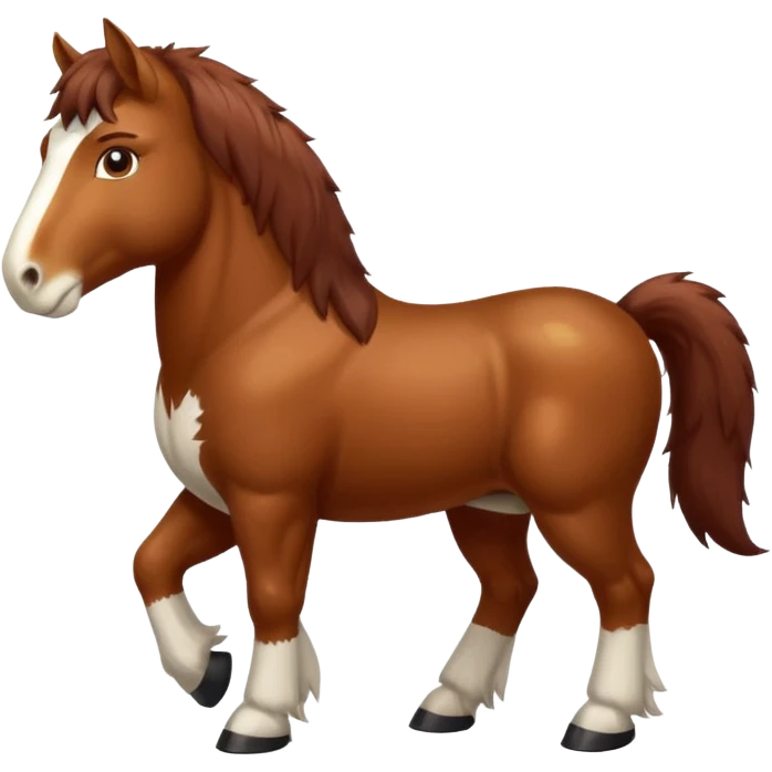 Realistic Clydesdale  emoji
