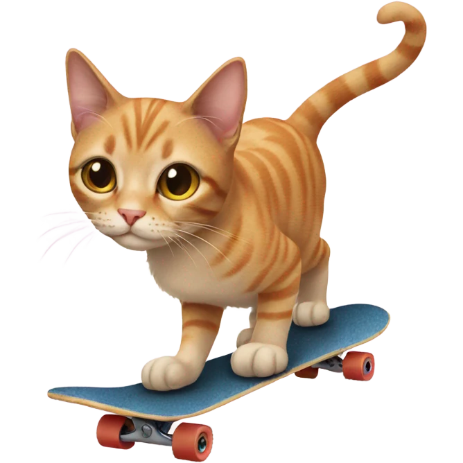 Cat on a skateboard emoji