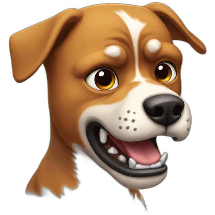 Angry dog emoji