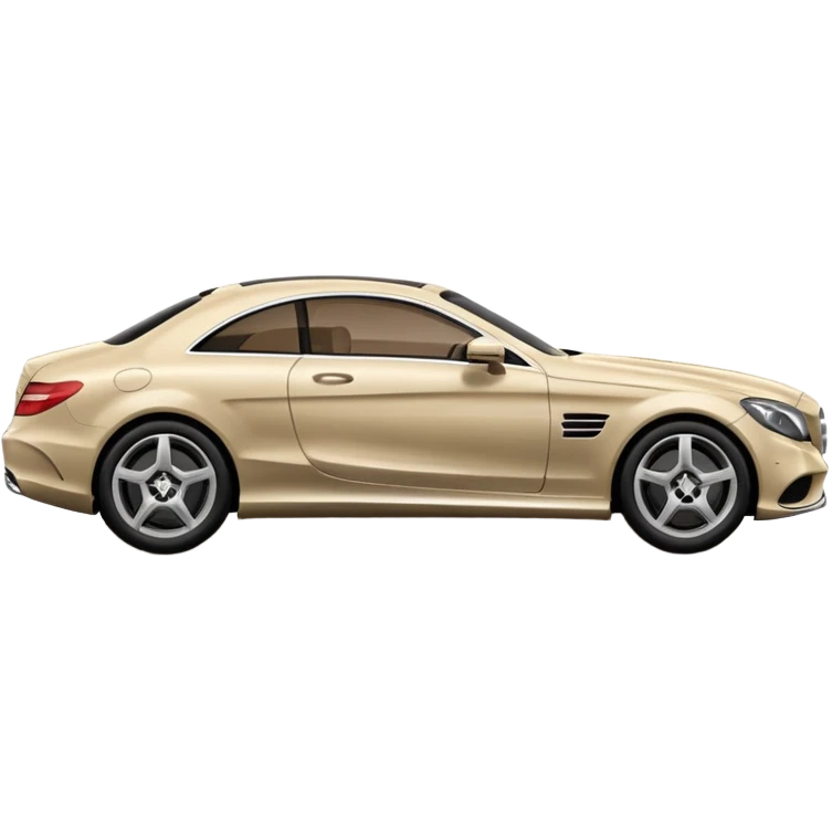Pale beige and dark brown Mercedes  emoji