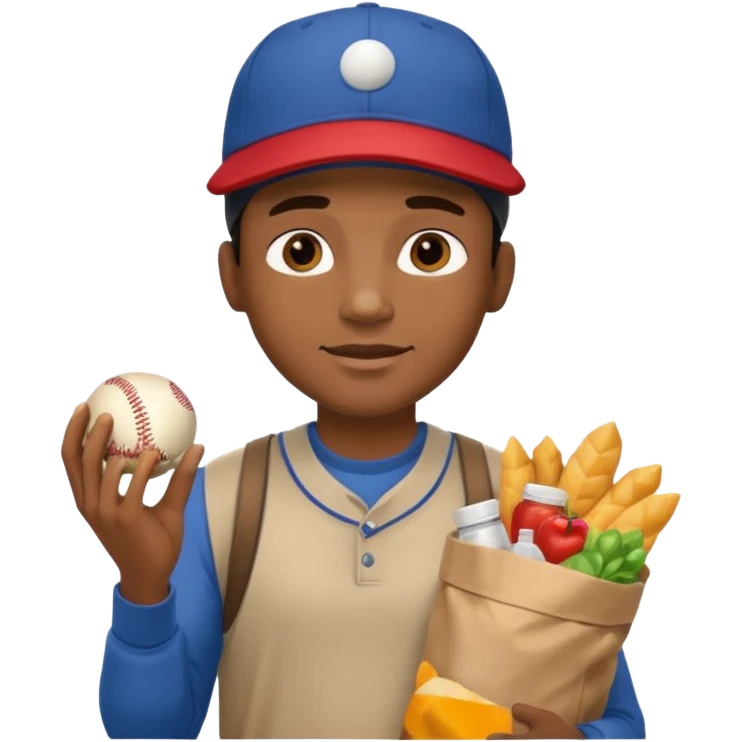 Street Food Shopper black man  emoji