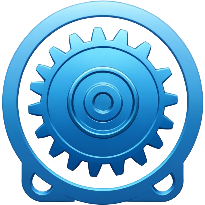Airtable logo with a gear in the top right corner emoji