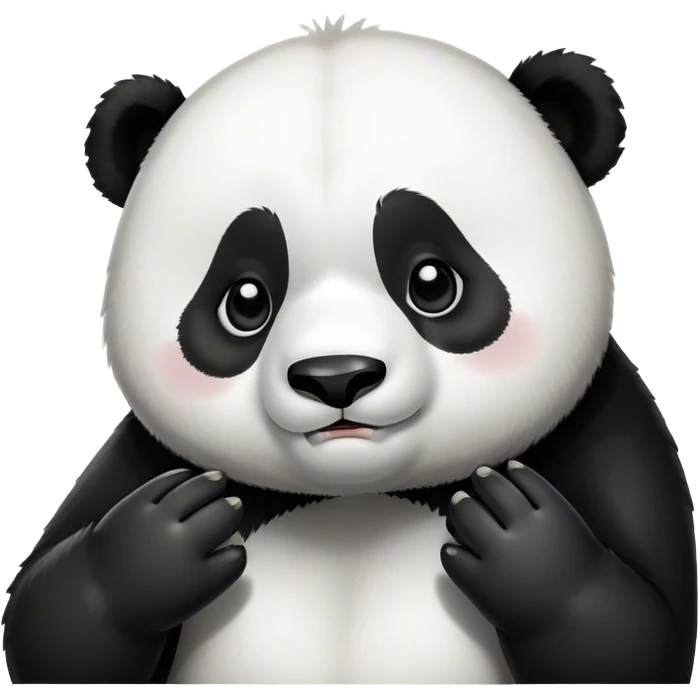 embarassed panda emoji