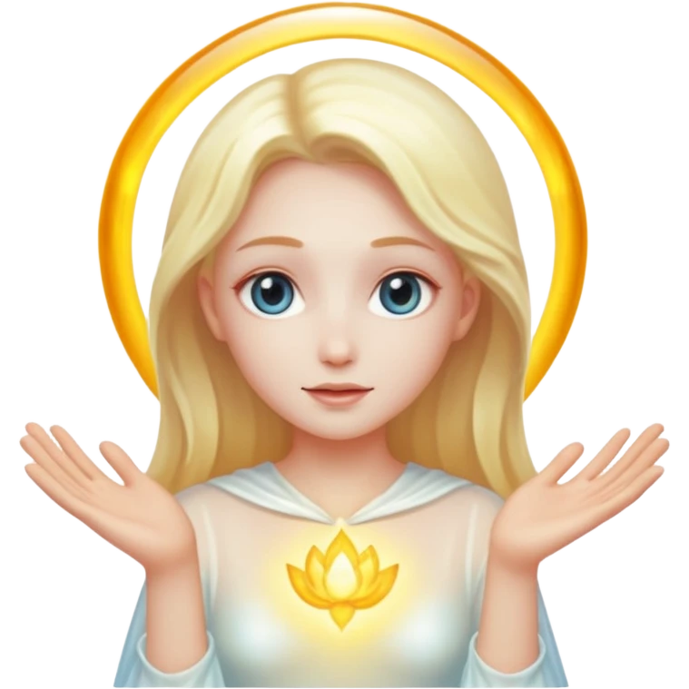 a being made of light emoji