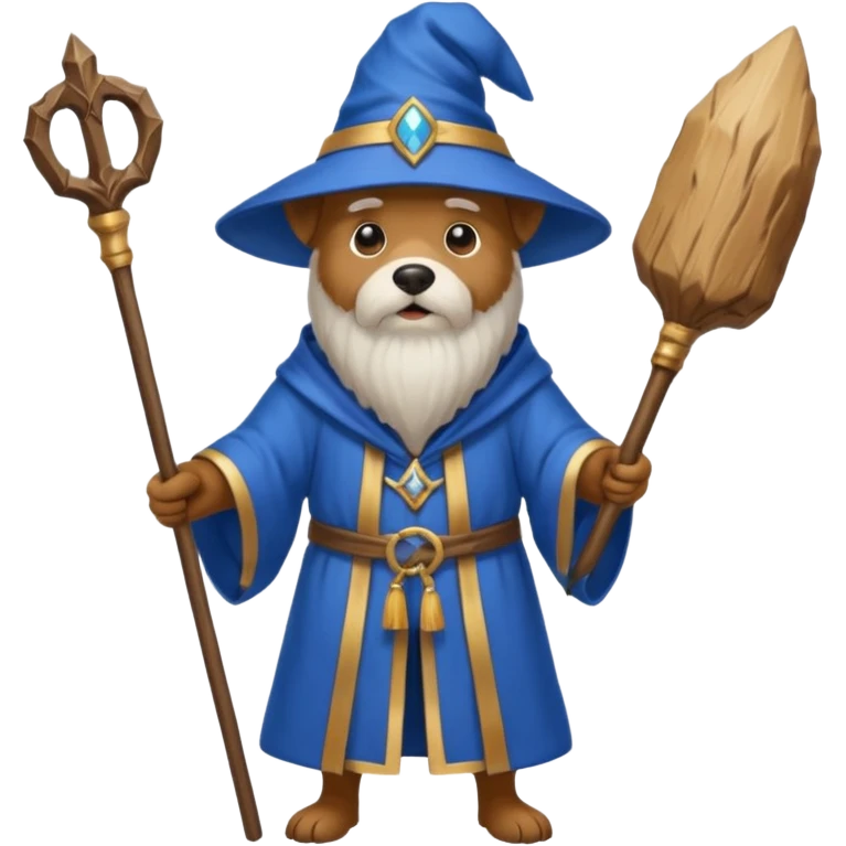 Dog wizard emoji