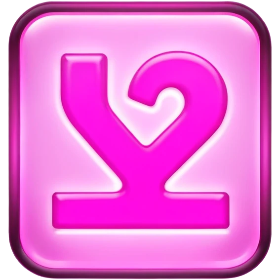 neon pink 18+ sign emoji