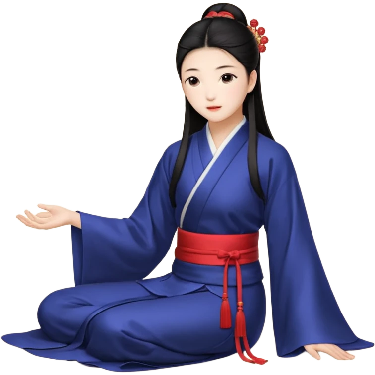 一个女人在海边吹着海风很开心的在跑步 emoji