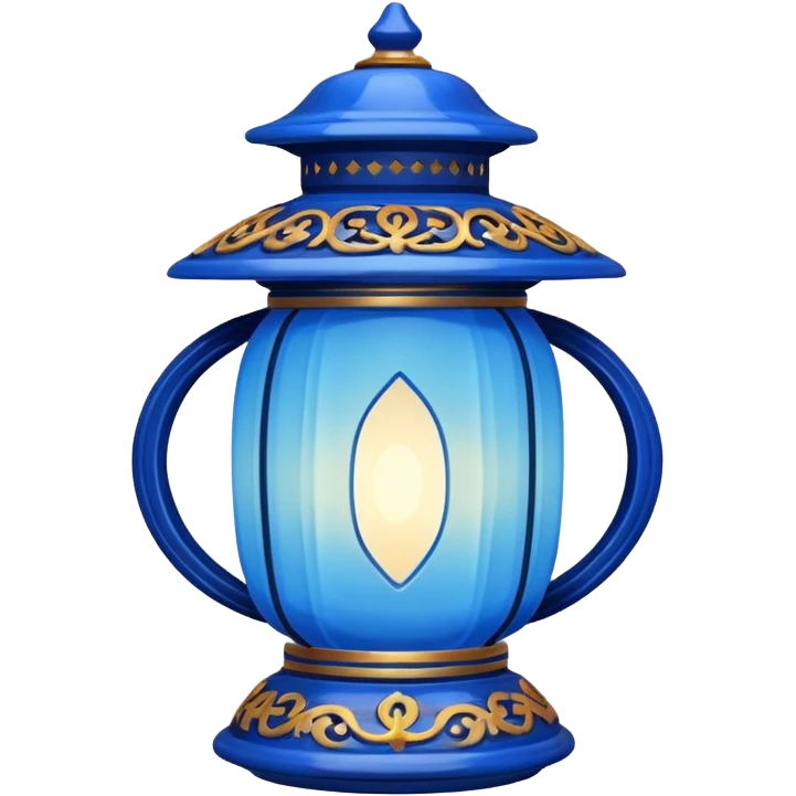 blue asian lantern emoji