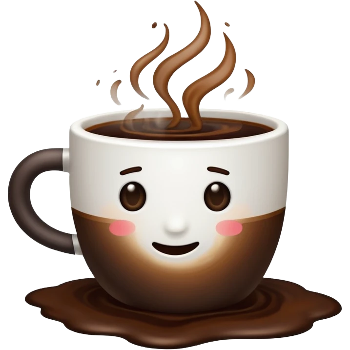 spilled coffee emoji