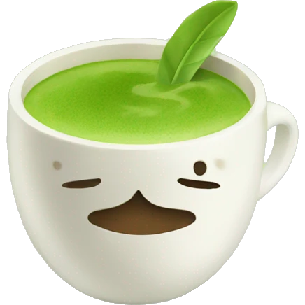 Matcha coffee  emoji