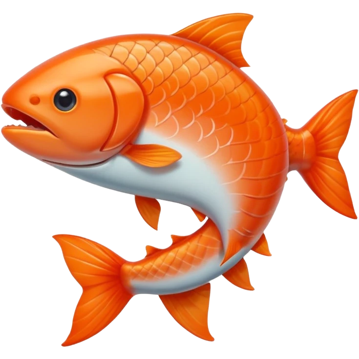 cute salmon fish emoji