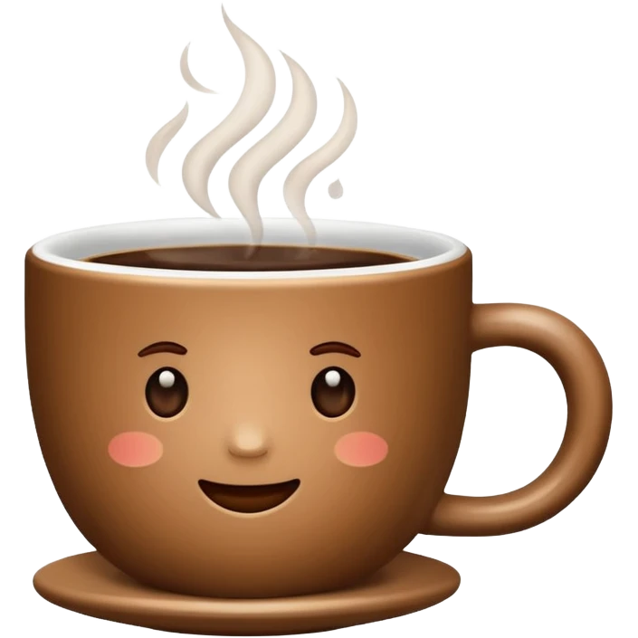 a hot cup of coffee emoji