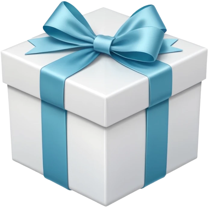 white gift box emoji