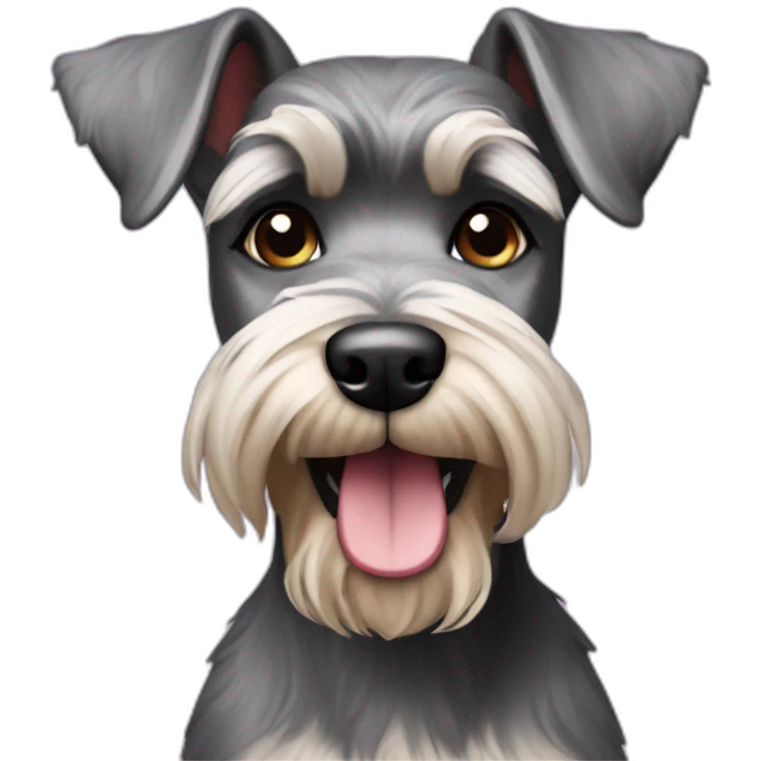 schnauzer dog sweet sixteen  emoji