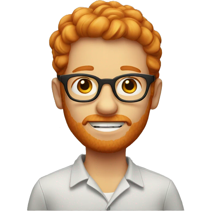 ginger with glasses emoji