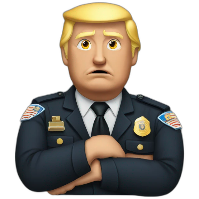 trump-getting-arrested emoji