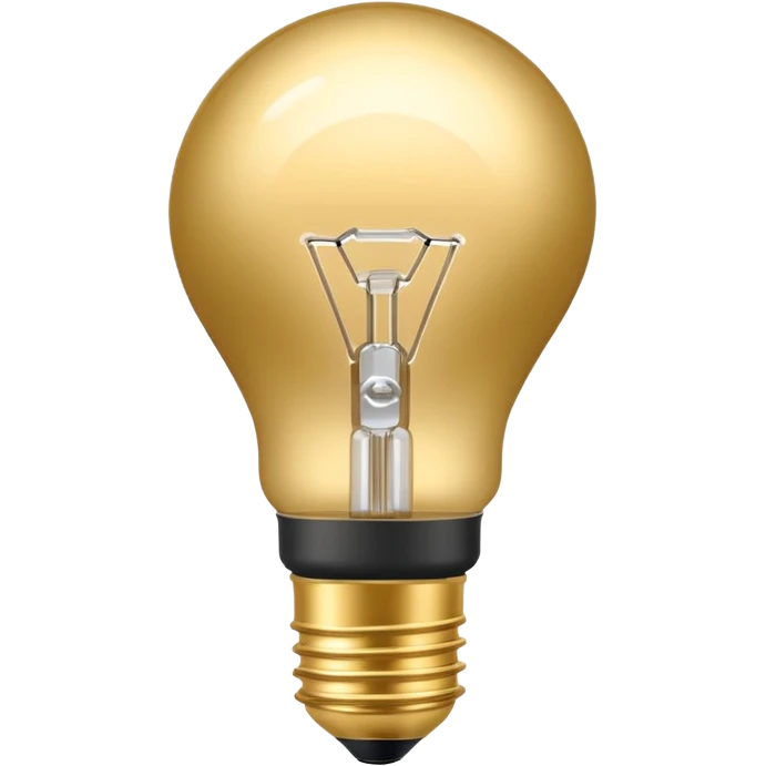 Smart Bulb gold emoji
