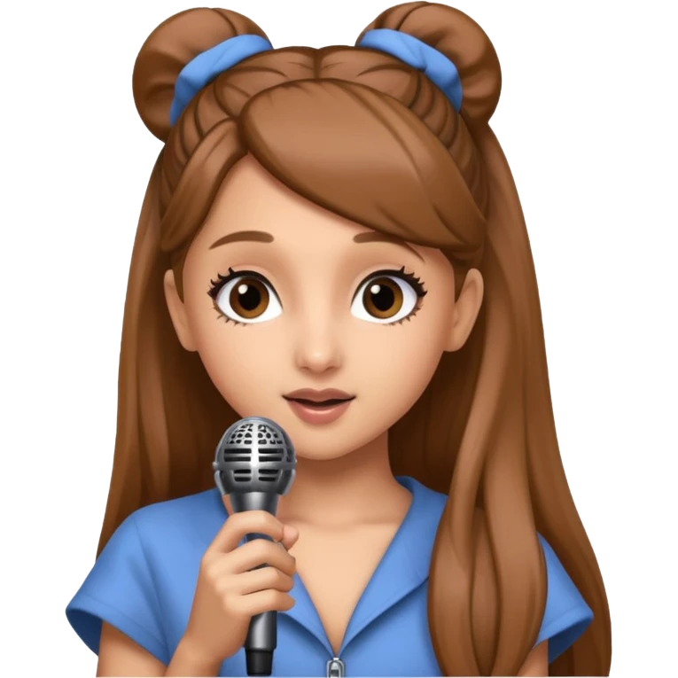ariana grande with microphone emoji
