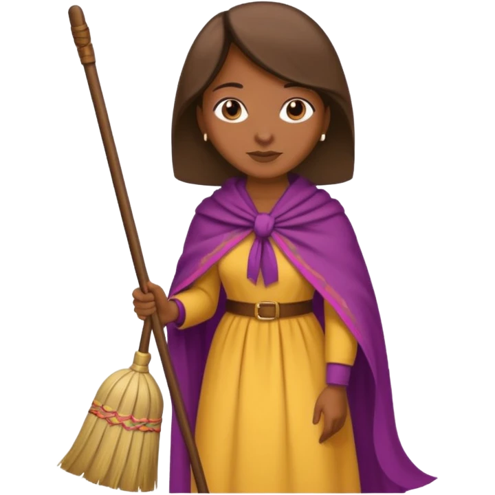 señora barriendo emoji