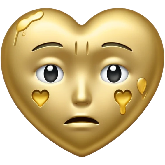 Un corazón llorando emoji
